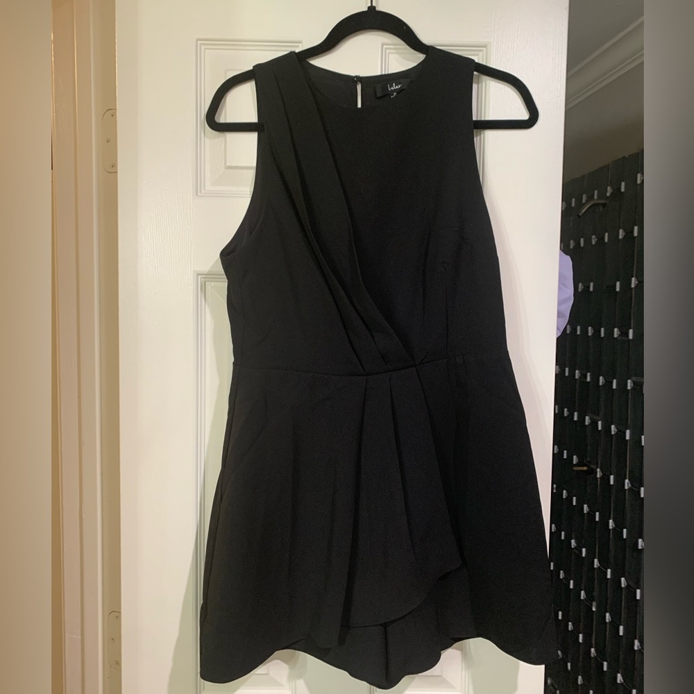 Black formal romper
